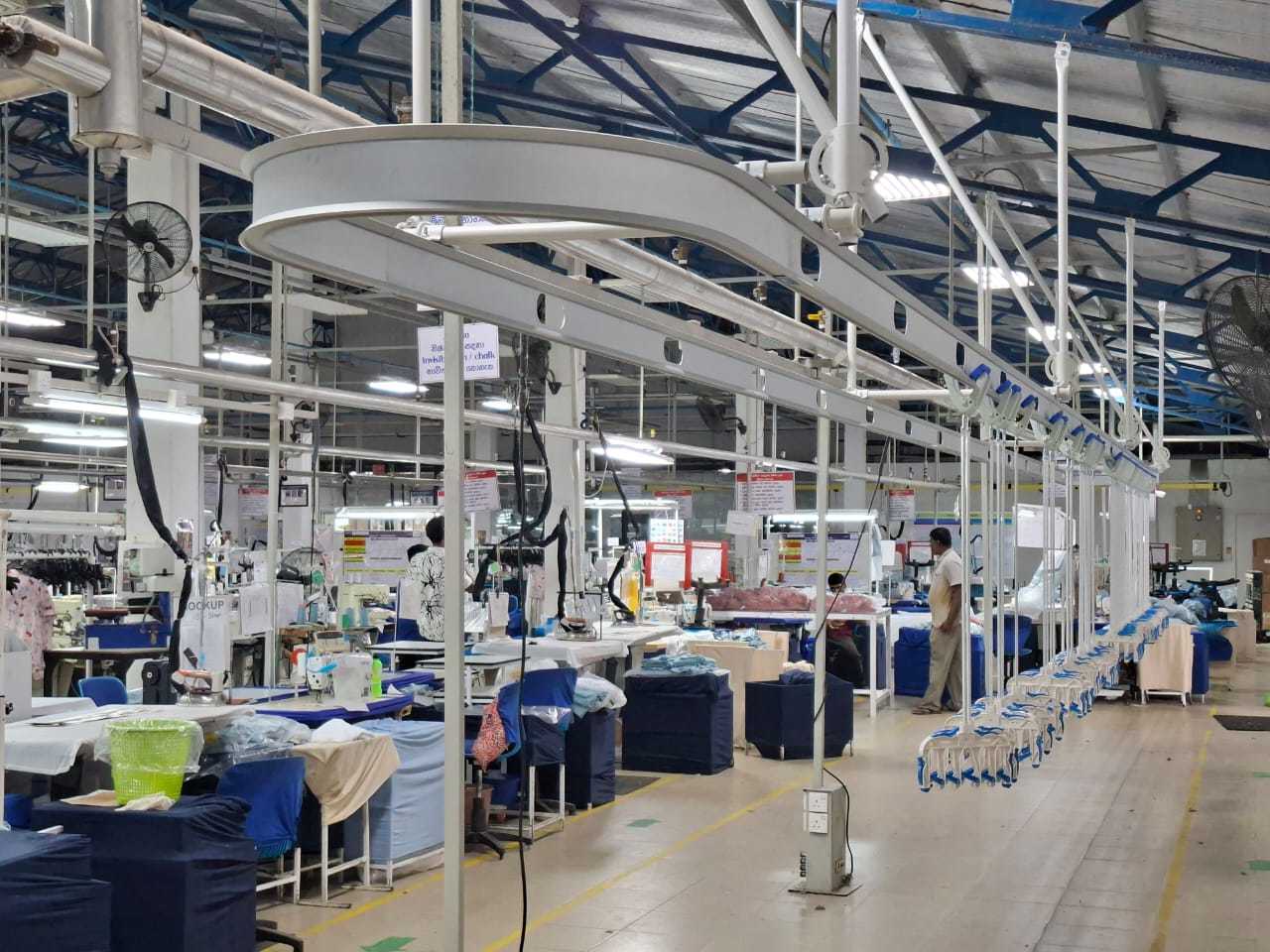 नवीनतम कंपनी ब्लॉग के बारे में हैंगिंग कन्वेयर सिस्टम की स्थापना प्रगति पर है