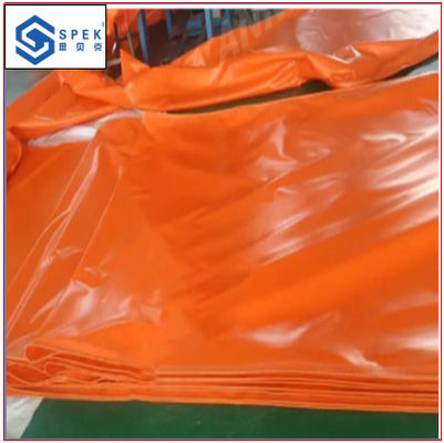 खरीदें कृषि के लिए नारंगी वाटरप्रूफ पीवीसी लेपित चिकन खाद कन्वेयर बेल्ट online manufacture