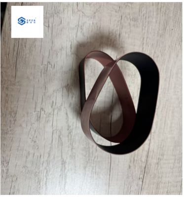 बालों के ब्रश के लिए रंगीन ब्रिस्टल 25 मिमी रंगीन जड़ के साथ काली ब्रिस्टल काटें