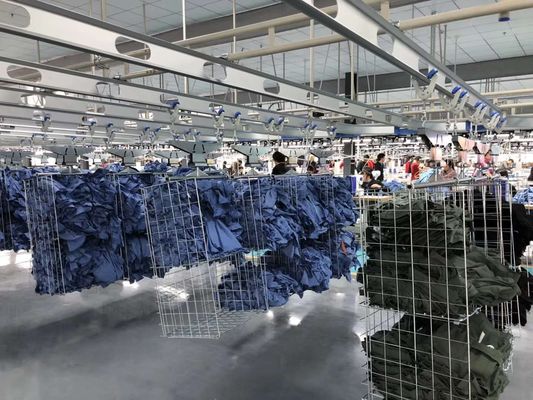 स्वनिर्धारित पीएलसी रसद एसएस परिधान हैंगिंग सिस्टम