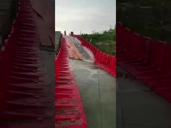 ऊंचाई 110 सेमी एबीएस प्लास्टिक लाल विरोधी यूवी सुविधाजनक बाढ़ Baffier