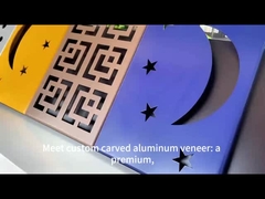 आधुनिक वास्तुशिल्प परियोजनाओं के लिए अनुकूलित अद्वितीय नक्काशीदार एल्यूमीनियम फनीर